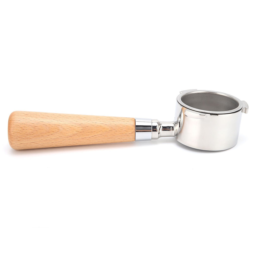 Coffee Bottomless Portafilter Stainless Steel Filter Holder Basket Replacement Tool Coffee Machine Accessory54mm Beech