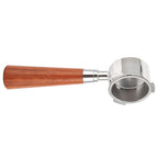 Coffee Bottomless Portafilter Stainless Steel Filter Holder Basket Replacement Tool Coffee Machine Accessory54mm Rosewood