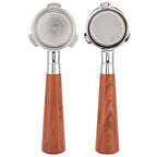 Coffee Bottomless Portafilter Stainless Steel Filter Holder Basket Replacement Tool Coffee Machine Accessory54mm Rosewood