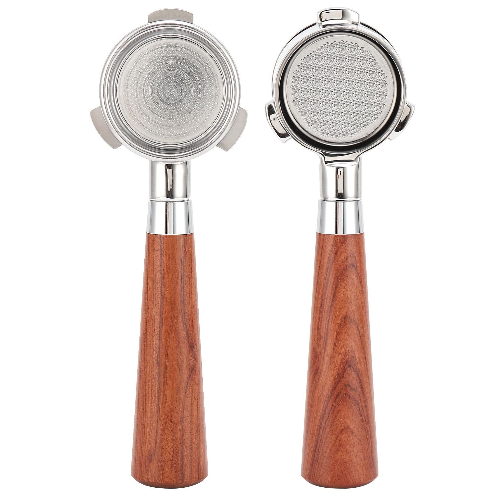 Coffee Bottomless Portafilter Stainless Steel Filter Holder Basket Replacement Tool Coffee Machine Accessory54mm Rosewood
