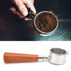 Coffee Bottomless Portafilter Stainless Steel Filter Holder Basket Replacement Tool Coffee Machine Accessory54mm Rosewood
