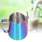 Milk Frothing Pitcher 304 Stainless Steel Milk Jugs Coffee Frothing Pitchers Latte Art Jug for Making Coffee400ml