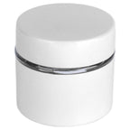 Coffee Bean Container Iron Glass Mini Sealed Jar Kitchen Storage Tank for Beans TeaWhite
