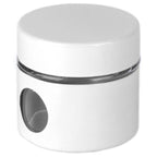 Coffee Bean Container Iron Glass Mini Sealed Jar Kitchen Storage Tank for Beans TeaWhite