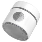 Coffee Bean Container Iron Glass Mini Sealed Jar Kitchen Storage Tank for Beans TeaWhite