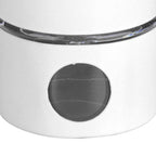 Coffee Bean Container Iron Glass Mini Sealed Jar Kitchen Storage Tank for Beans TeaWhite