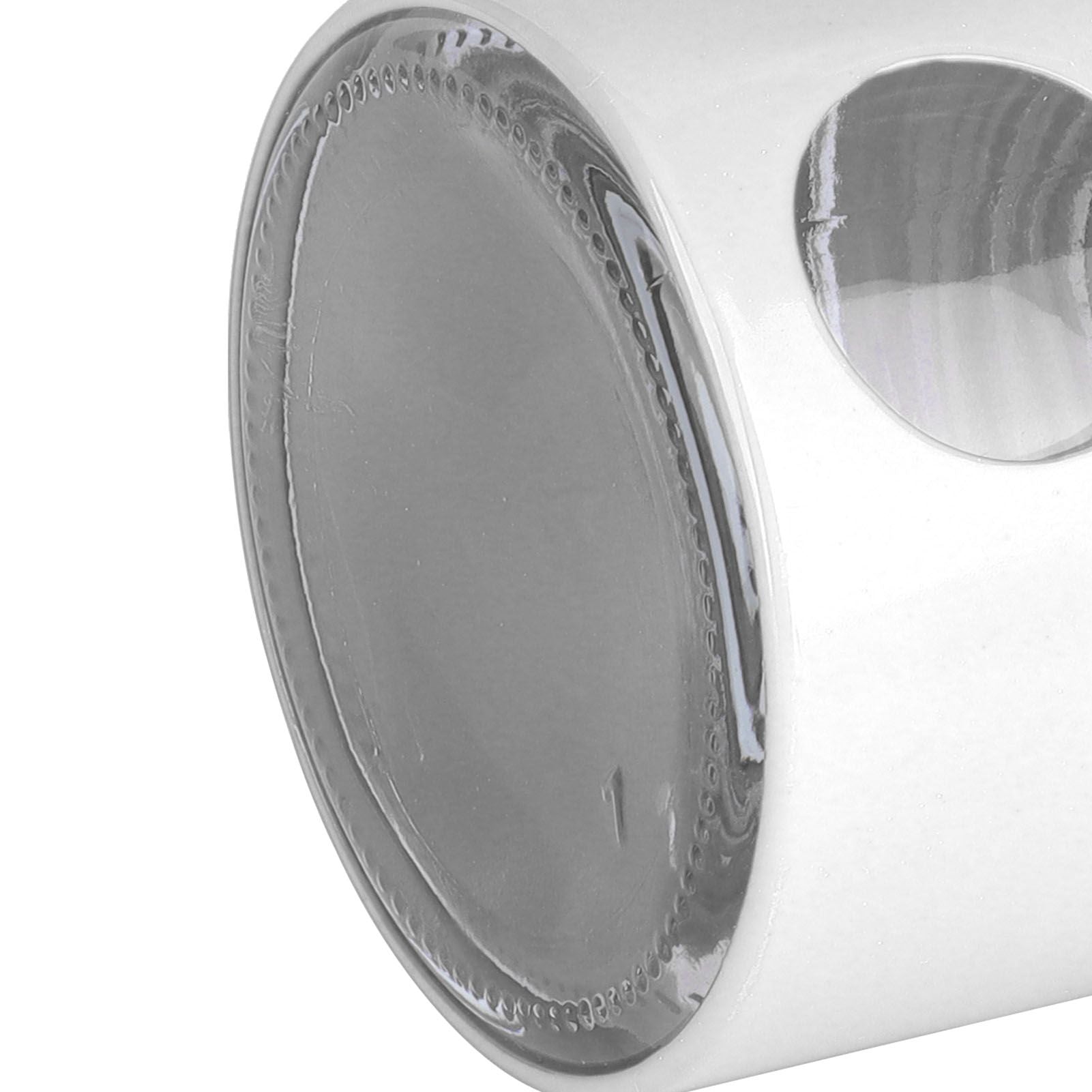 Coffee Bean Container Iron Glass Mini Sealed Jar Kitchen Storage Tank for Beans TeaWhite