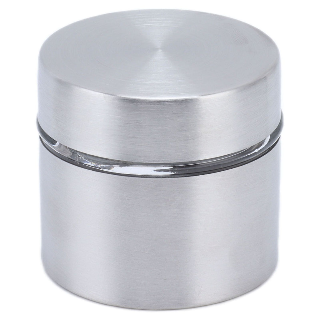 Coffee Bean Container Iron Glass Mini Sealed Jar Kitchen Storage Tank for Beans TeaSilver