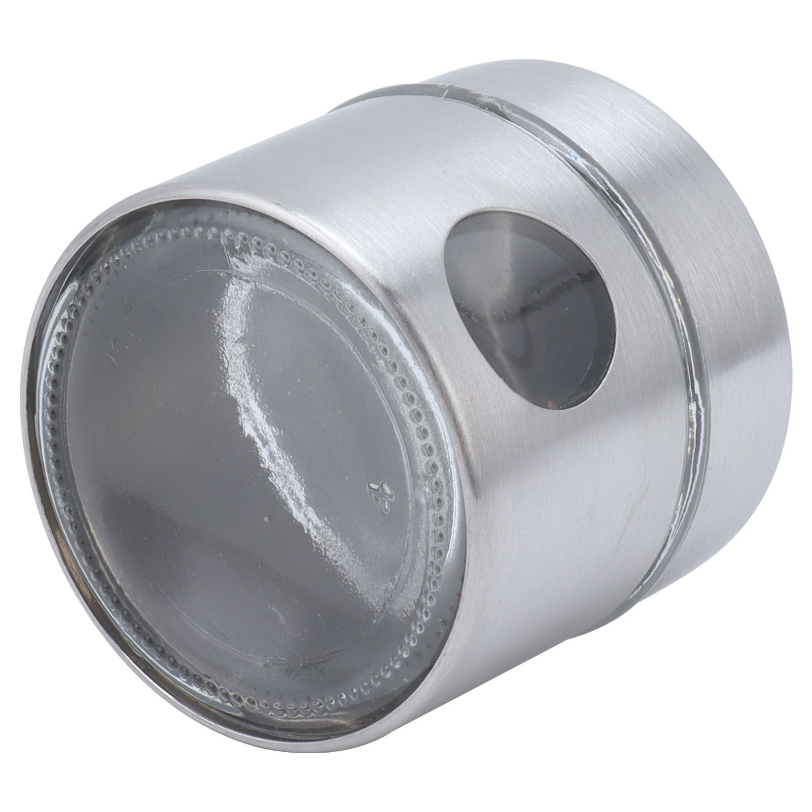 Coffee Bean Container Iron Glass Mini Sealed Jar Kitchen Storage Tank for Beans TeaSilver