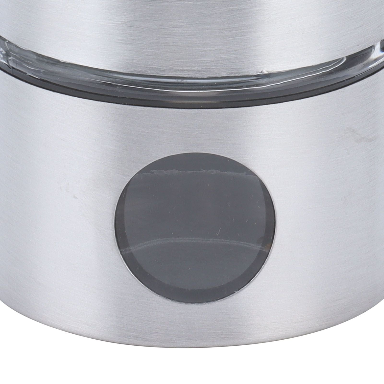 Coffee Bean Container Iron Glass Mini Sealed Jar Kitchen Storage Tank for Beans TeaSilver