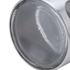 Coffee Bean Container Iron Glass Mini Sealed Jar Kitchen Storage Tank for Beans TeaSilver