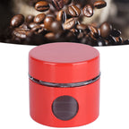 Coffee Bean Container Iron Glass Mini Sealed Jar Kitchen Storage Tank for Beans TeaRed