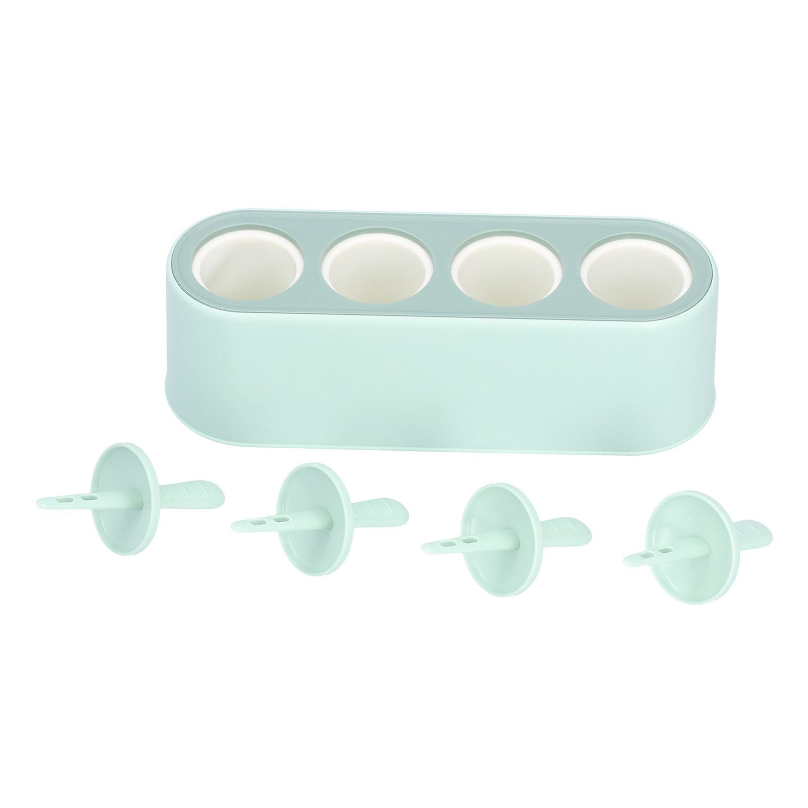 Ice Cream Mold Durable Reusable Food Grade Silicone Mould DIY Tools for Home KitchenGreen