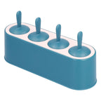 Ice Cream Mold Durable Reusable Food Grade Silicone Mould DIY Tools for Home KitchenBlue