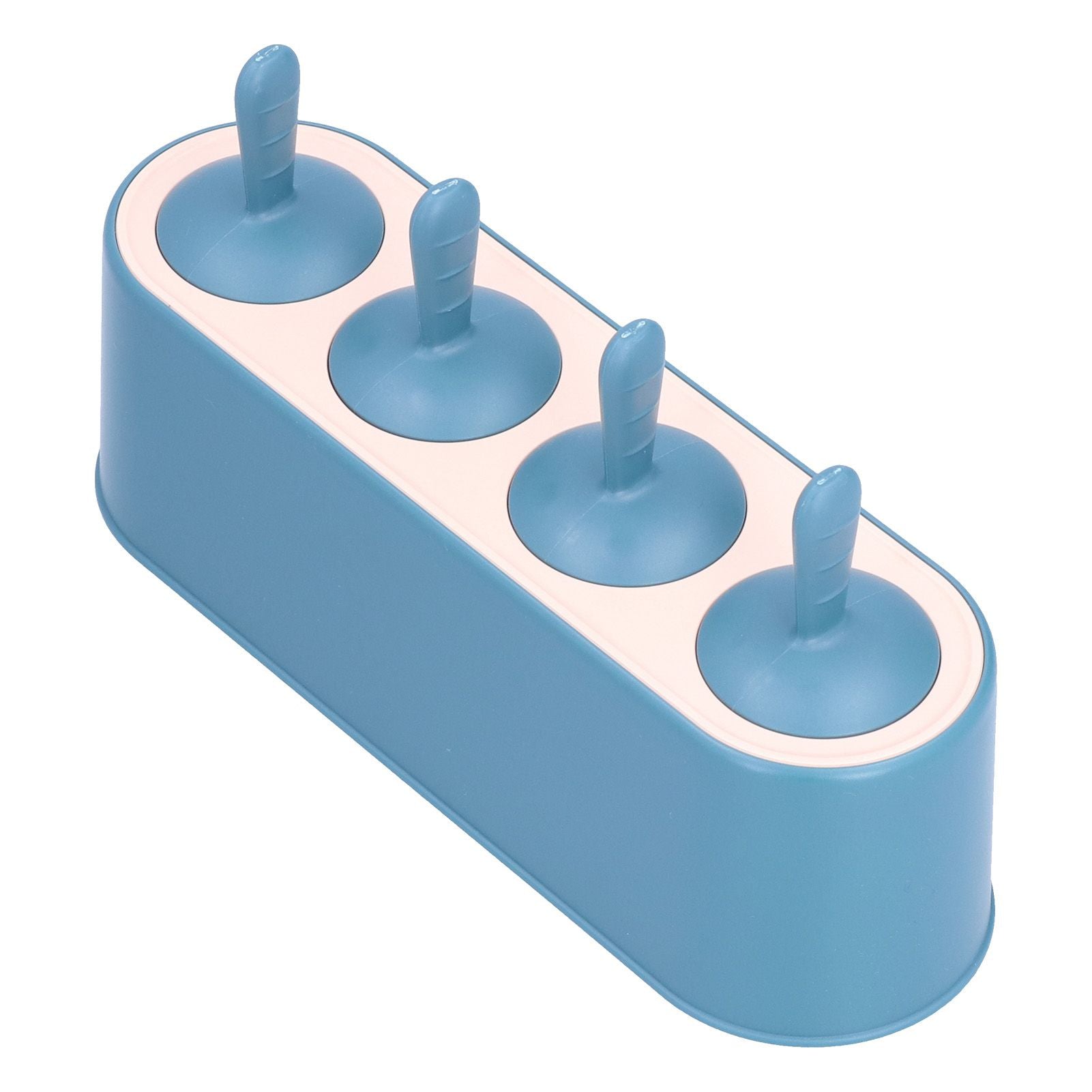 Ice Cream Mold Durable Reusable Food Grade Silicone Mould DIY Tools for Home KitchenBlue