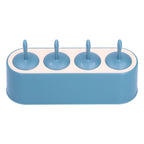 Ice Cream Mold Durable Reusable Food Grade Silicone Mould DIY Tools for Home KitchenBlue