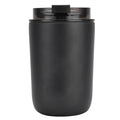 280ml Coffee Cup Household Portable Large Capacity Silicone Stainless Steel Vacuum Flask for Birthday GiftBlack