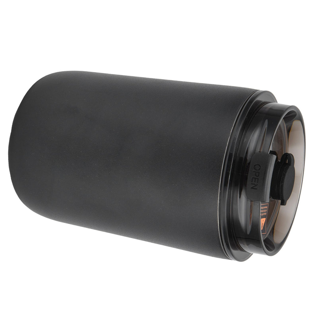 280ml Coffee Cup Household Portable Large Capacity Silicone Stainless Steel Vacuum Flask for Birthday GiftBlack