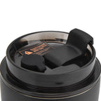 280ml Coffee Cup Household Portable Large Capacity Silicone Stainless Steel Vacuum Flask for Birthday GiftBlack