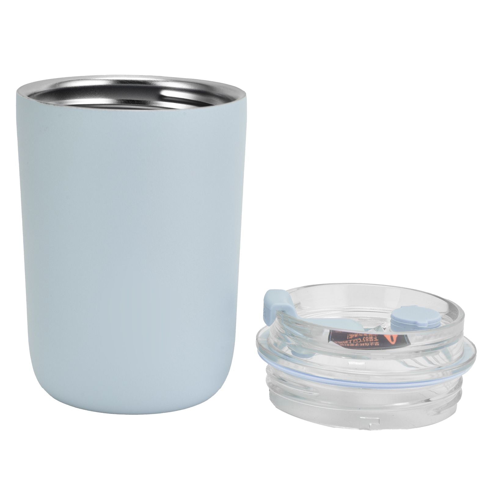 280ml Coffee Cup Household Portable Large Capacity Silicone Stainless Steel Vacuum Flask for Birthday GiftBlue
