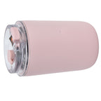 280ml Coffee Cup Household Portable Large Capacity Silicone Stainless Steel Vacuum Flask for Birthday GiftPink