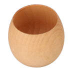 Wood Tea Set Wooden Natural Wooden Tea Cup with Cleaning Brush and Spoon for Home Tea Shop(Light Color Spoon Brush )