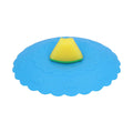 Silicone Lid Dustproof and Heat Resistant Hot and Cold Beverage Cup Cover for Kitchen HomeBlue