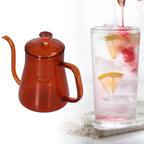 Long Spout Kettle Large Capacity Heat Resistant Easy to Clean Long Mouth Coffee PotCoffee