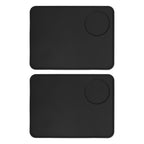 2 Pcs Coffee Tamper Mat Anti Slip Silicone Coffee Powder Tamping Pad for Home Kitchen Bar