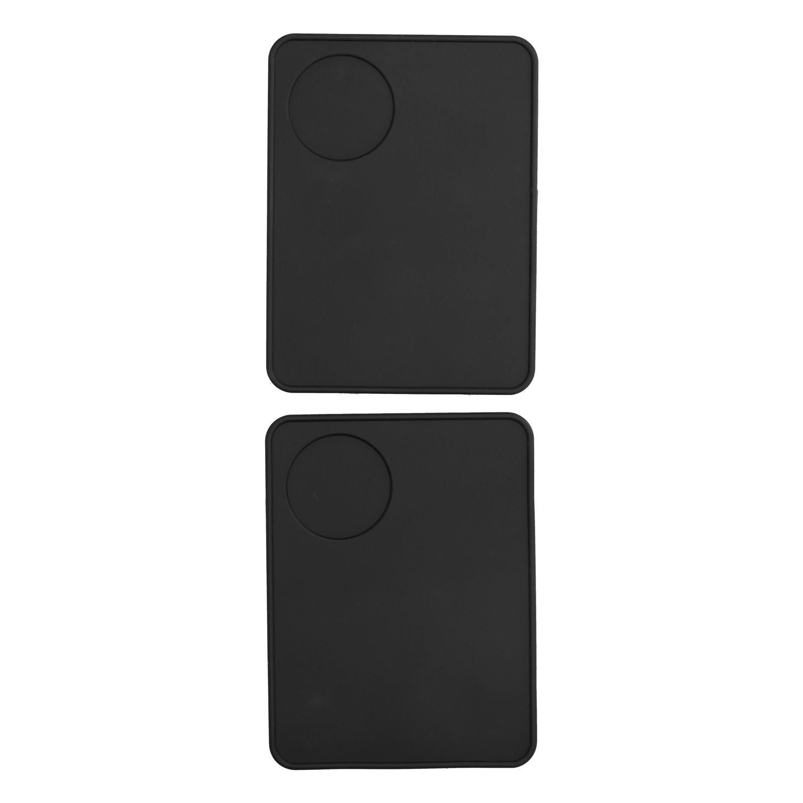 2 Pcs Coffee Tamper Mat Anti Slip Silicone Coffee Powder Tamping Pad for Home Kitchen Bar
