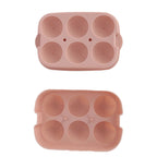 Silicone DIY Ice Cubes Mold Ice Ball Maker Mould Tray for Home Bar Party Cocktail UseLight Pink 6Hole 45mm