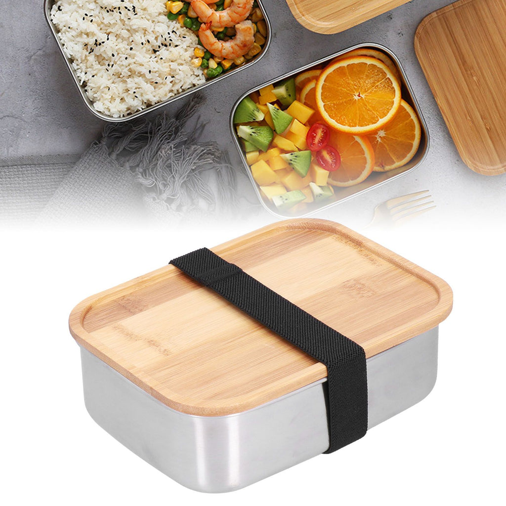 Bento Lunch Box 304 Stainless Steel Secure Bento Boxes with Lids for Students WorkersS