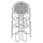 Household Coffee Capsule Holder Rotatable Storage Rack Shelf for 64Pcs Capsule Kitchen