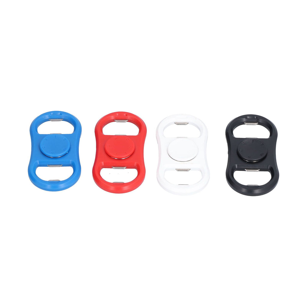4Pcs Portable Manual Double Head Beer Bottle Opener Hand Decompression Toy Black White Blue Red