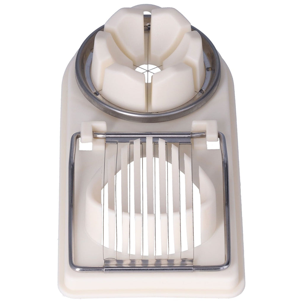 Egg Cutter Household Stainless Steel Wire Egg Cutter Safe Easy to Operate for Hard Boiled EggsWhite