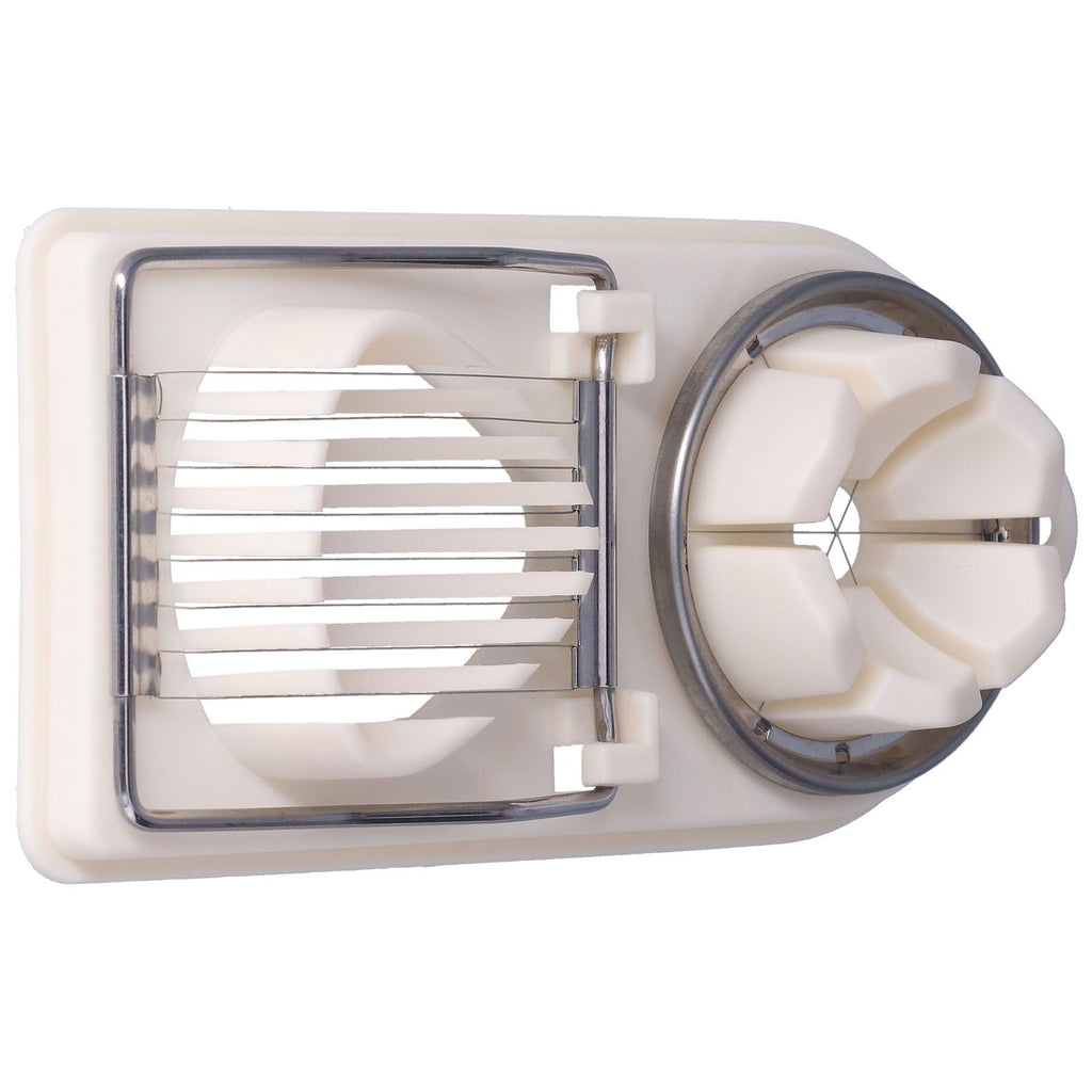 Egg Cutter Household Stainless Steel Wire Egg Cutter Safe Easy to Operate for Hard Boiled EggsWhite