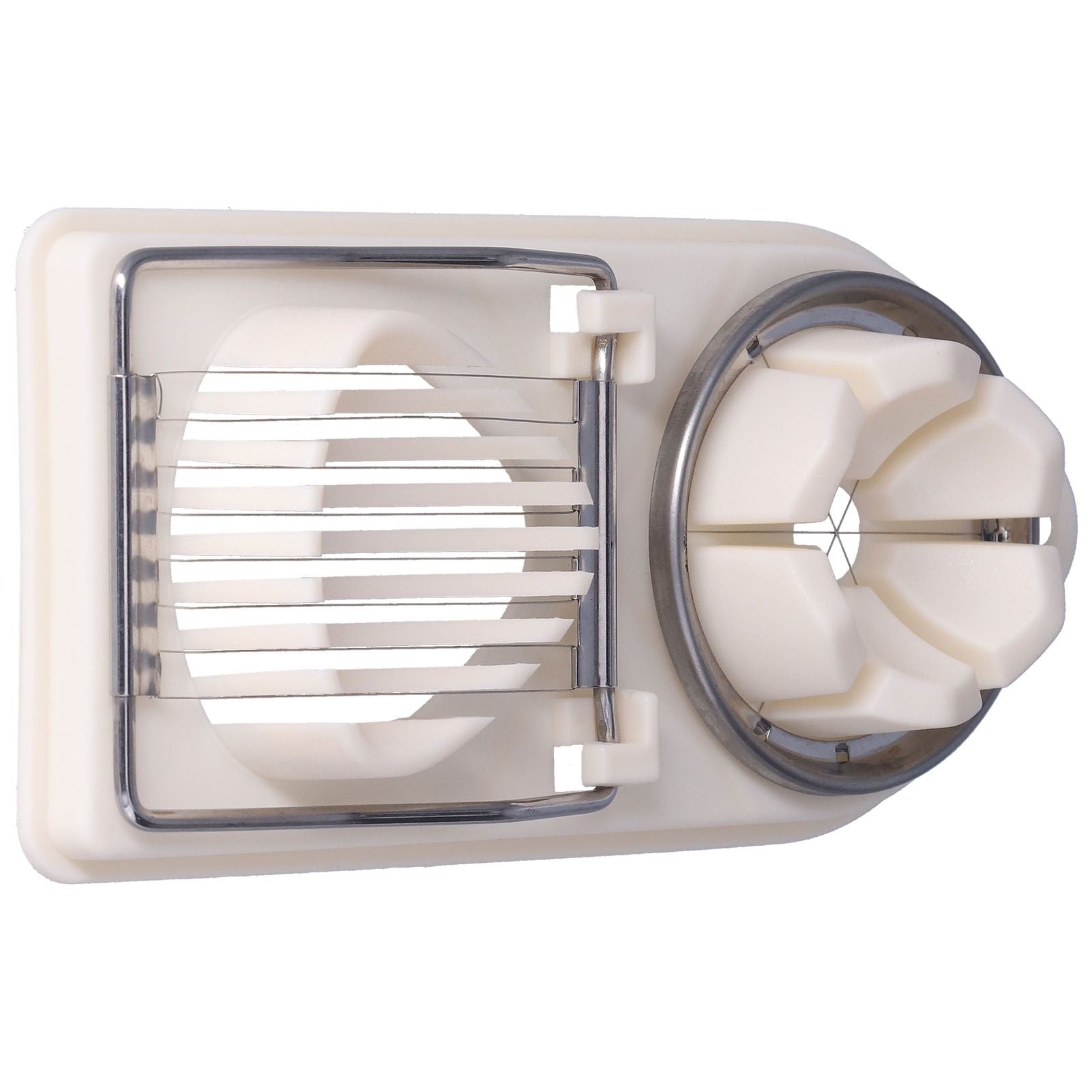 Egg Cutter Household Stainless Steel Wire Egg Cutter Safe Easy to Operate for Hard Boiled EggsWhite