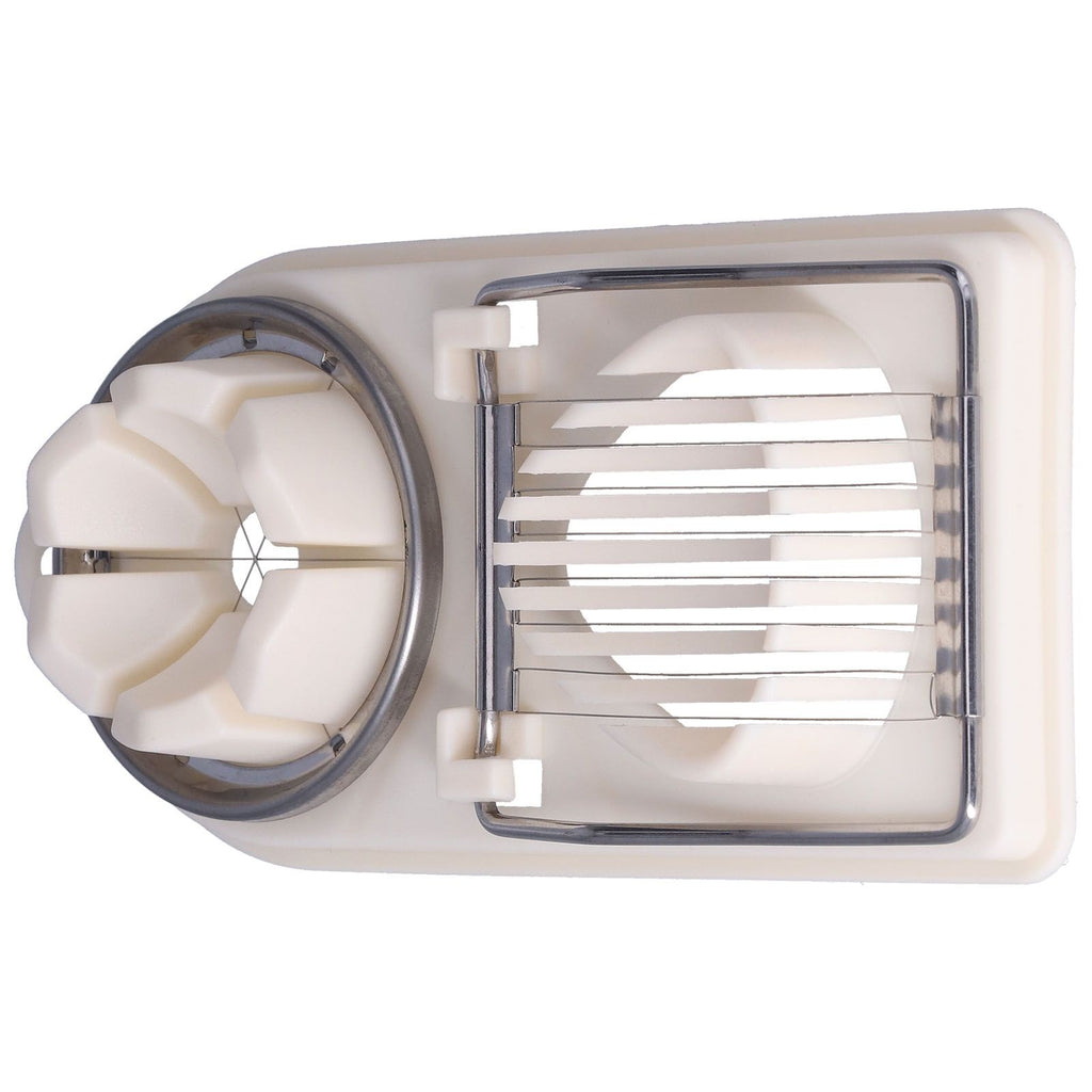 Egg Cutter Household Stainless Steel Wire Egg Cutter Safe Easy to Operate for Hard Boiled EggsWhite