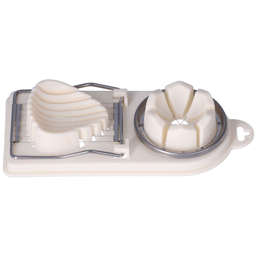Egg Cutter Household Stainless Steel Wire Egg Cutter Safe Easy to Operate for Hard Boiled EggsWhite
