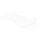 Refrigerator Storage Rack Iron Durable Side Wall Mounted Mini Fridge Organizer for Home Kitchen Restaurant