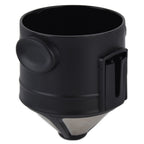 Pour Over Coffee Maker Portable Reusable Stainless Steel Coffee Filter with Double Mesh Liner
