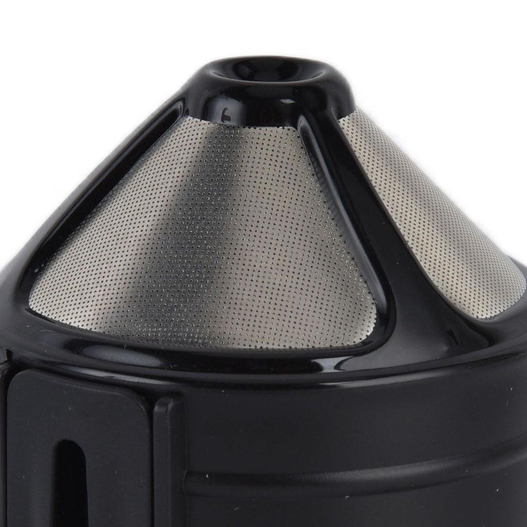 Pour Over Coffee Maker Portable Reusable Stainless Steel Coffee Filter with Double Mesh Liner