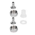 Stainless Steel Beer Keg Coupler Connector Fitting Beer Line Connector Kit for Brewing Equipment