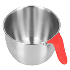 Stainless Steel Mixing Bowl with Handle Non Slip Deepen Splashproof Egg Whisking Bowl for Salad Serving2800ML