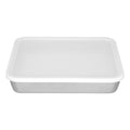 Stainless Steel Baking Tray Deep Flat Non Stick Baking Pan Food Storage Box with CoverM