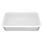Stainless Steel Baking Tray Deep Flat Non Stick Baking Pan Food Storage Box with CoverM