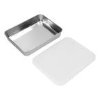 Stainless Steel Baking Tray Deep Flat Non Stick Baking Pan Food Storage Box with CoverM