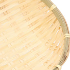 Fruit Basket Hand Woven Bamboo Mini Multifunctional Sturdy Serving Basket Tray for Living Room Kitchen 13x4cm