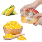 Corn Kerneler Stainless Steel Efficient Small Portable Manual Corn Stripper for Kitchen Home Restaurant