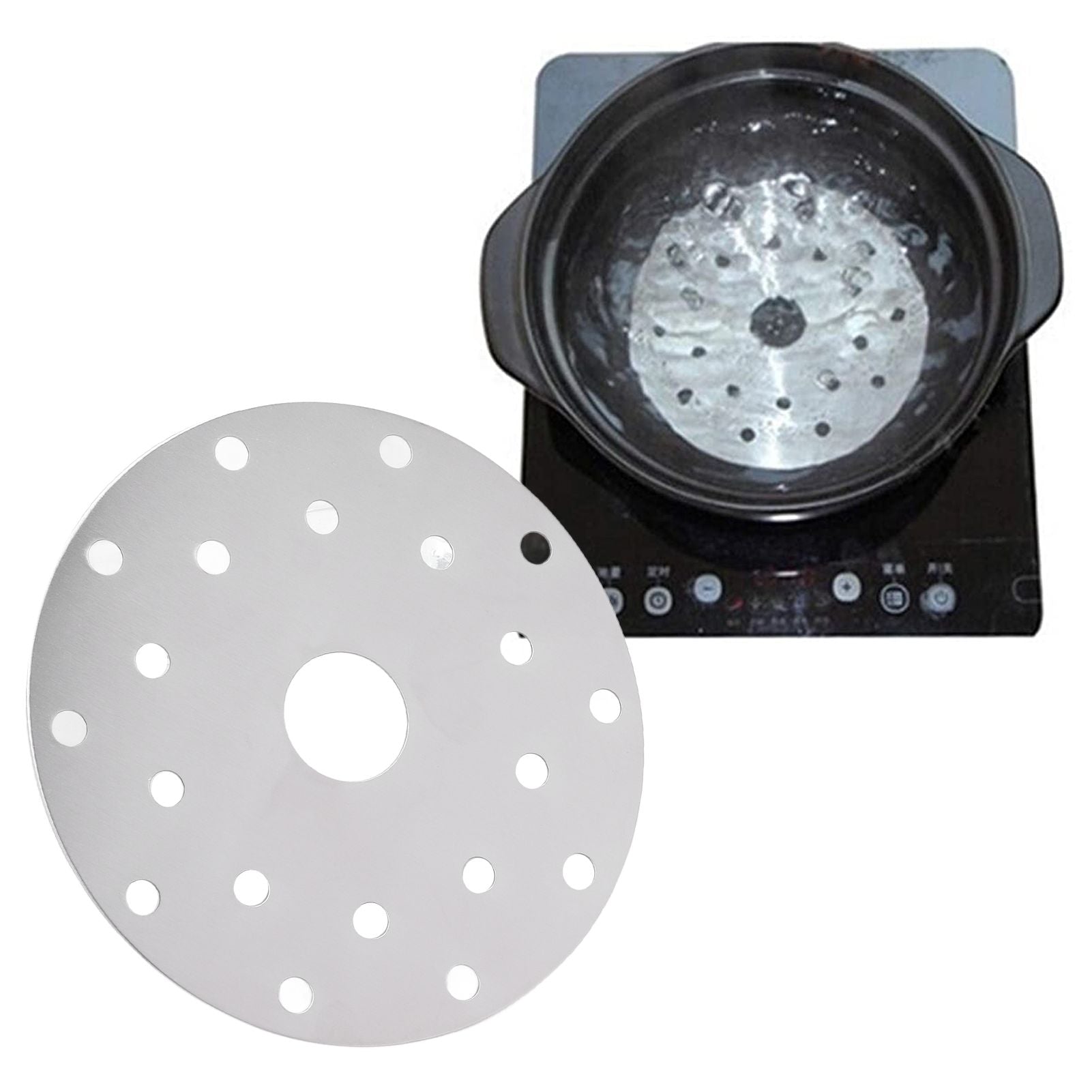Heat Diffuser Stainless Steel Induction Cooktop Converter Disk for Gas Stove Glass Cooktop Magnetic Cookware16.5CM/6.50IN Diameter